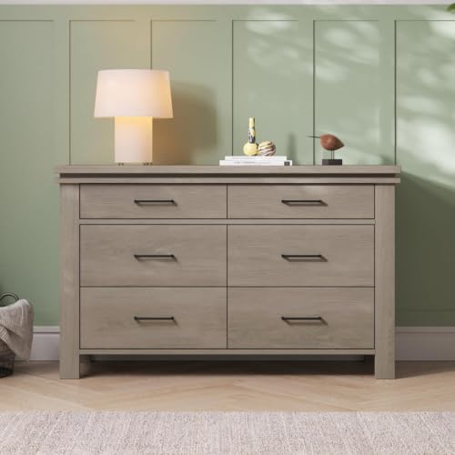 4-Piece Nursery Furniture Set with 4-in-1 Convertible Crib, Crescent Gray