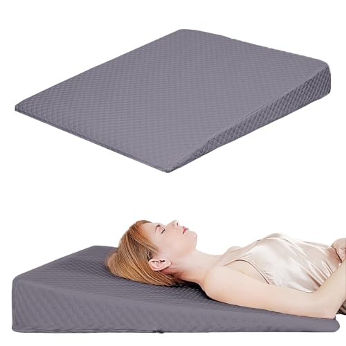 Wedge Pillow for Sleeping and Back Support - 5-Inch Foam Triangle