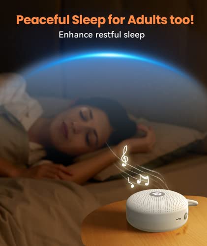 Dreamegg Portable White Noise Machine - 21 Soothing Sounds & Rechargeable Battery for Baby & Sleep