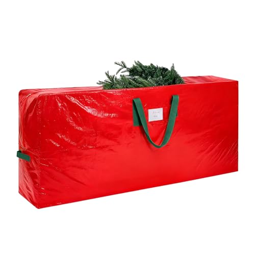 Large Christmas Tree Storage Bag for 9 Foot Trees Waterproof Red
