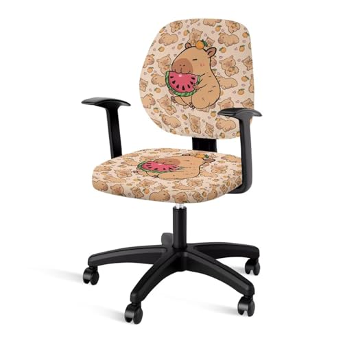 Stretchable Office Chair Cover - 2-Piece Universal Fit Protector