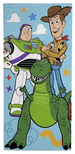 Toy Story Kids Beach Towel - 28x58 Inch Ultra-Soft Cotton, Official Licensed Multi Design