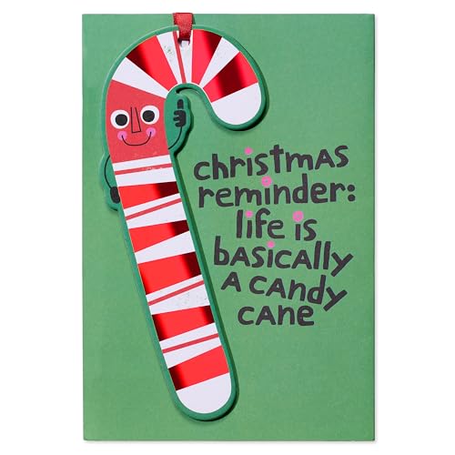 Christmas Card with Ornament Keepsake – Designed by Kate Smith, Candy Cane Variation