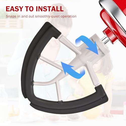 Flex Edge Beater for 4.5/5 Qt Tilt-Head Stand Mixers, Silicone Scraper Paddle