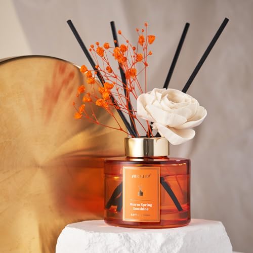 Flower Reed Diffuser Set, 150ml Freesia and Passion Fruit Scented Oil