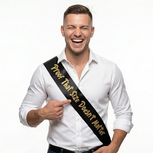 Funny Bachelor Party Sash for Groom - Satin Glitter Groom Party Accessory