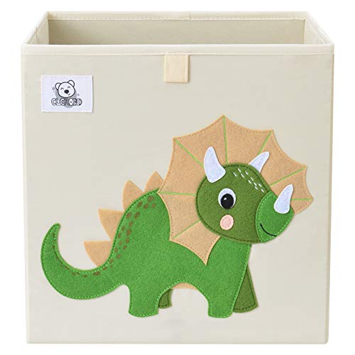 13-Inch Animal Cube Storage Bin - Foldable Fabric Toy Organizer Basket