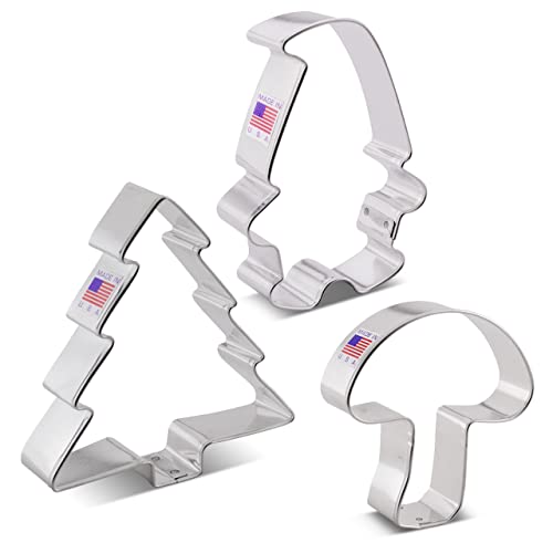 Ann Clark 3-Pc Gnome Enchanted Woodland Cookie Cutter Set — Made in USA