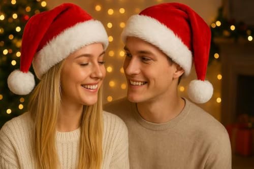 Solvora Santa Hat – Unisex Adults Christmas Hat, Variation 1