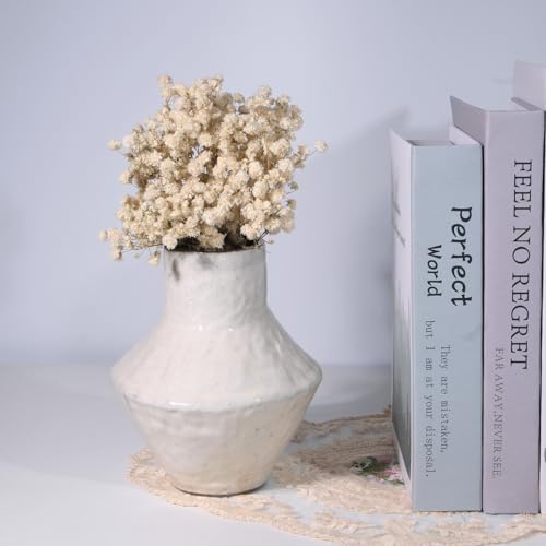 Preserved Dried Baby's Breath Bouquet - 7-inch Natural White Gypsophila