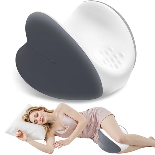 Knee Pillow for Side Sleepers - Memory Foam Leg Support Cushion