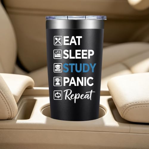 BIRGILT College 20oz Tumbler - Black, Double Wall Stainless Steel