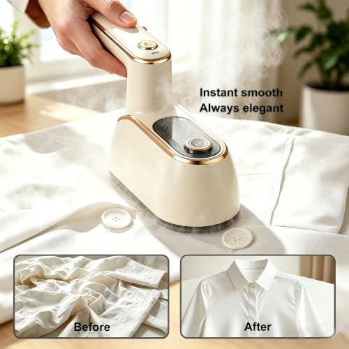 Portable Travel Garment Steamer & Mini Iron, 1200W Foldable Wrinkle Remover