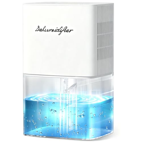Small Dehumidifier for Bedroom & Bathroom 58oz Tank Auto Shut Off