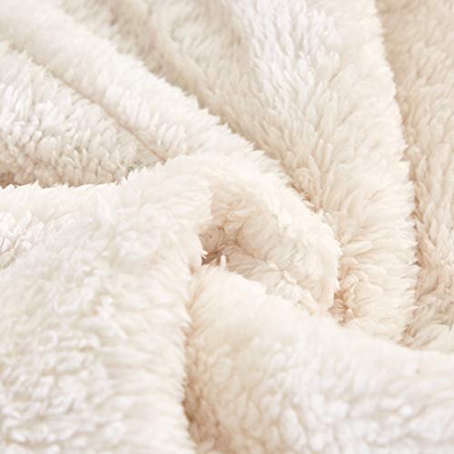 King Size Luxury Faux Fur Comforter Set - 3 Piece Soft Bedding