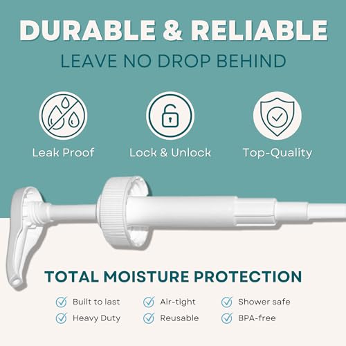 1-Gallon Bottle Pump Dispenser - Heavy-Duty Leak-Proof for 38/400 Bottles