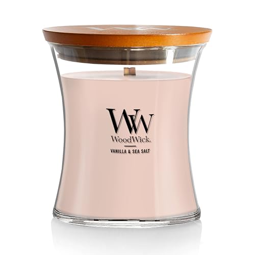 Medium Hourglass Candle with Crackling Wick - Vanilla & Sea Salt, 9.7 oz