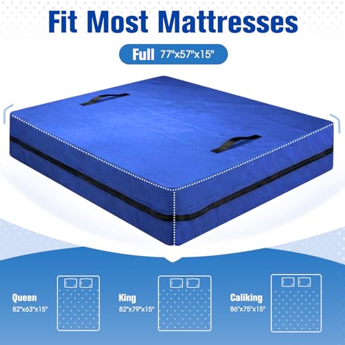 Extra Thick Waterproof Mattress Bags for Moving, Full Size 77"x57"x15"