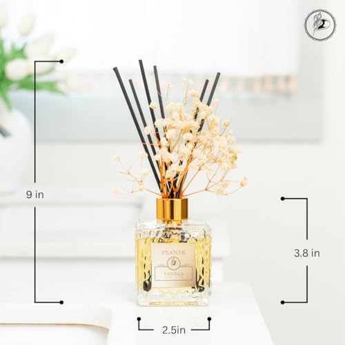 Vanilla Coconut Reed Diffuser Set - 200ml Aroma Diffuser with Fiber Sticks