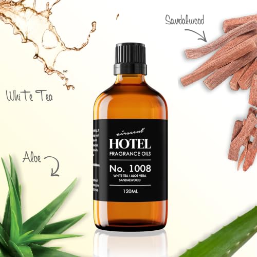 White Tea & Aloe Fragrance Oil - 120mL Premium Scent for Diffusers & Crafts