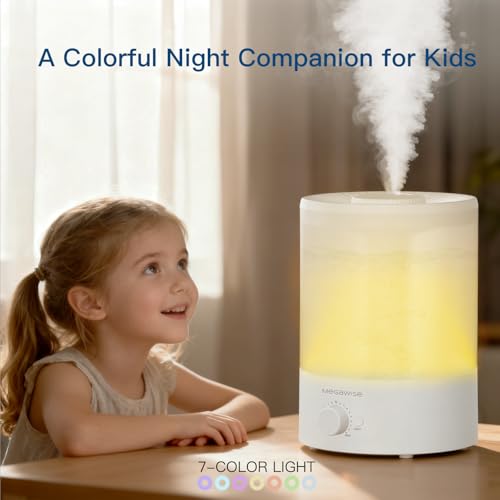 3.5L Top-Fill Ultrasonic Humidifier with 7-Color Night Light