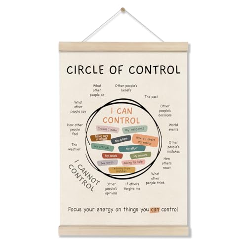 Mental Health Poster with Hanger Frame 12x16 Inspirational Wall Art