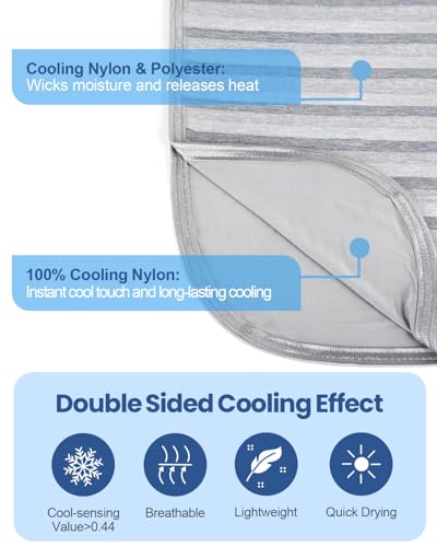 Ailemei Direct Cooling Throw Blanket for Hot Sleepers - 50"x70" Summer Blanket
