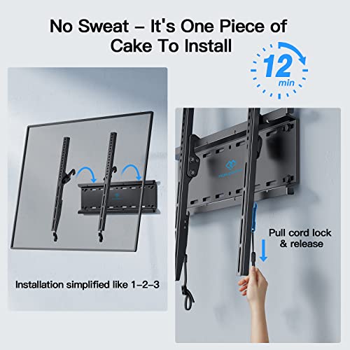 PERLESMITH Tilting TV Wall Mount Bracket for 23-60 Inch Flat Screens