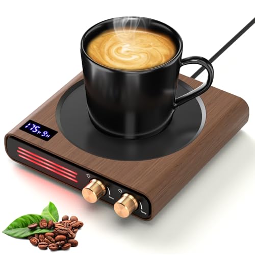 CEROBEAR Vintage Radio Style Coffee Mug Warmer 50W Desk Cup Heater