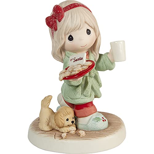 Precious Moments Santa Figurine – Hand-Painted Bisque Porcelain Christmas Keepsake