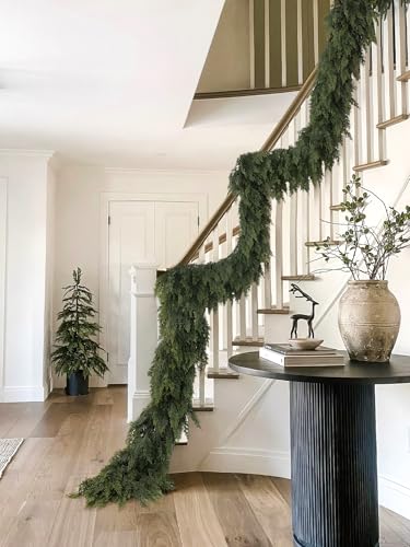 9ft Real Touch Artificial Cedar Garland for Christmas Holiday Decor