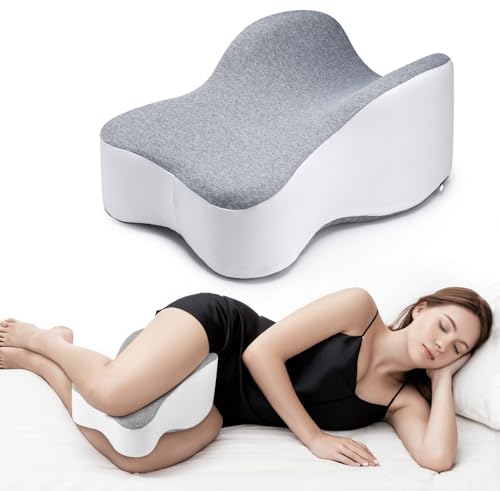 14-Inch Long Knee Pillow for Side Sleepers - Memory Foam Support