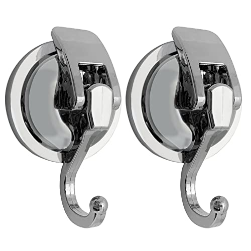 Heavy Duty Suction Cup Hooks for Shower and Bathroom, 2 Pack