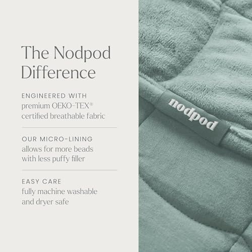 6.5lb Compact Weighted Blanket for Relaxation and Sleep, Sage Green