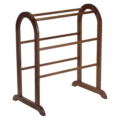 HomeStock Gothic Grace Quilt Rack - Free Standing Blanket & Quilt Organizer