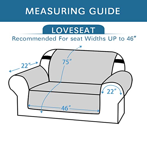 Waterproof Loveseat Slipcover - Washable Non-Slip Furniture Protector