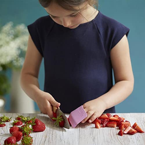 Kids Kitchen Knife Set with Rounded Tip and Finger Guard for Cooking