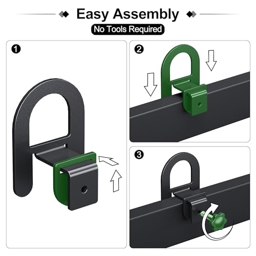 Adjustable Non-Slip Mattress Slide Stopper for Metal Bed Frame - 6 Pack