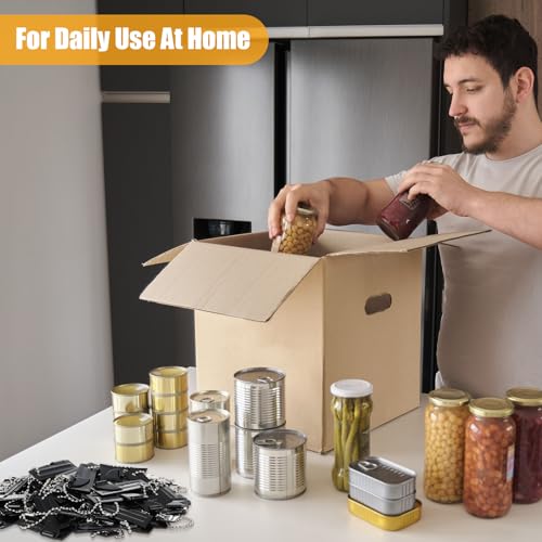 Tarpop P51 Can Opener Keychain 100 Pieces Stainless Steel Black – Mini Survival Tool
