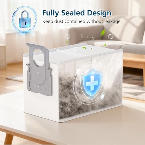 20-Pack 3.2L Robot Vacuum Dust Bags for Qrevo Series and S8 MaxV Ultra