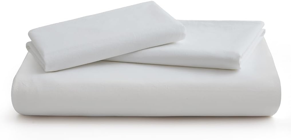 Skiennix 100% Washed Cotton Duvet Cover - Breathable White Queen Size Bedding Set | 90x90 Inches