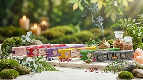 Incense Sticks Variety Pack Gift Set - 7 Aromatherapy Scents (15g Each)