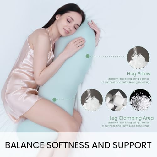 Pea Pod Body Pillow for Side Sleepers - Full Body Support Pillow