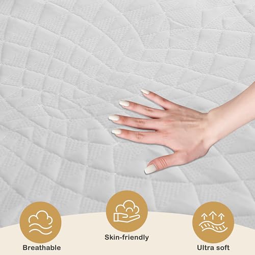 Queen Electric Mattress Pad with Dual Controllers, 4 Heat Levels