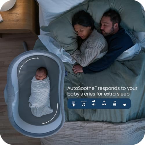 Smart 360 Swivel Sleeper Bassinet with Cry Detection & Soothing Motion