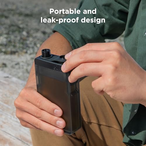 Rabbit Black Leak-Proof Discreet Flask - 6.5oz Portable Shatterproof Travel Container