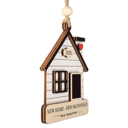 Home Christmas Ornaments 2025 - Family & Housewarming Decorations - New Home Gift Ideas - Festive Xmas Tree Decor - White Elephant Funny Gifts