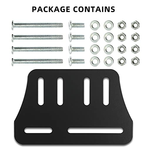 Heavy Duty Bed Headboard Brackets - Adjustable Steel Modification Plate