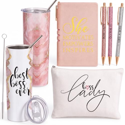 Domensi 6 Pcs Boss Day Gifts for Women – Classic / Pink