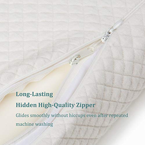 Ergonomic Memory Foam Pillow for Neck Pain Relief - Firm Queen Size